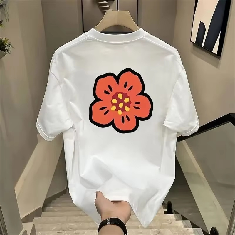 Streetwear Brand Flower - 2026 การ์ตูนดอกไม้เสื้อยืดผู้ชายผู้หญิงผ้าฝ้ายแขนสั้นแบรนด์หรูเสื้อยืดสตรีทแวร์ท็อปส์เสื้อยืดชาย