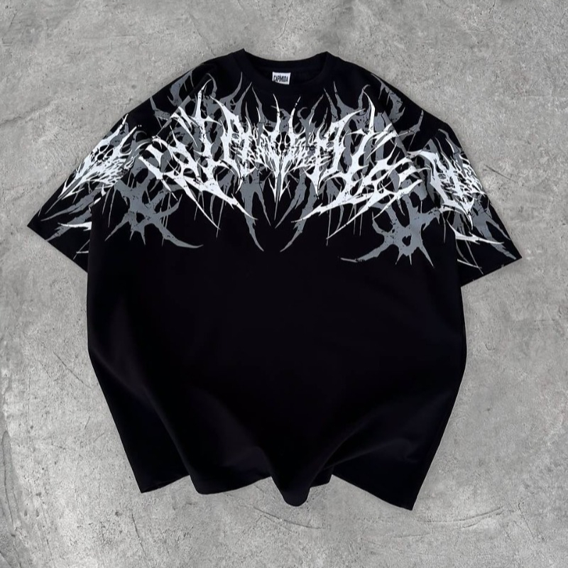 เสื้อยืดโอเวอร์ไซส์ยูนิเซ็กส์แ - Streetwear Brand Font บทวิจารณ์และราคา