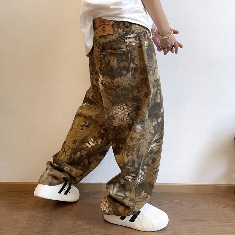 ใหม่ผู้ชาย Chic งูพิมพ์ Street - Streetwear Brand Popular บทวิจารณ์และราคา