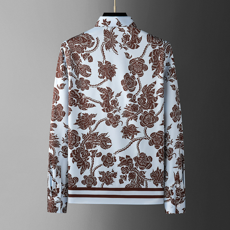 เสื้อเชิ้ตผู้ชายลายดอกไม้สไตล์ - Streetwear Brand Flower บทวิจารณ์และราคา
