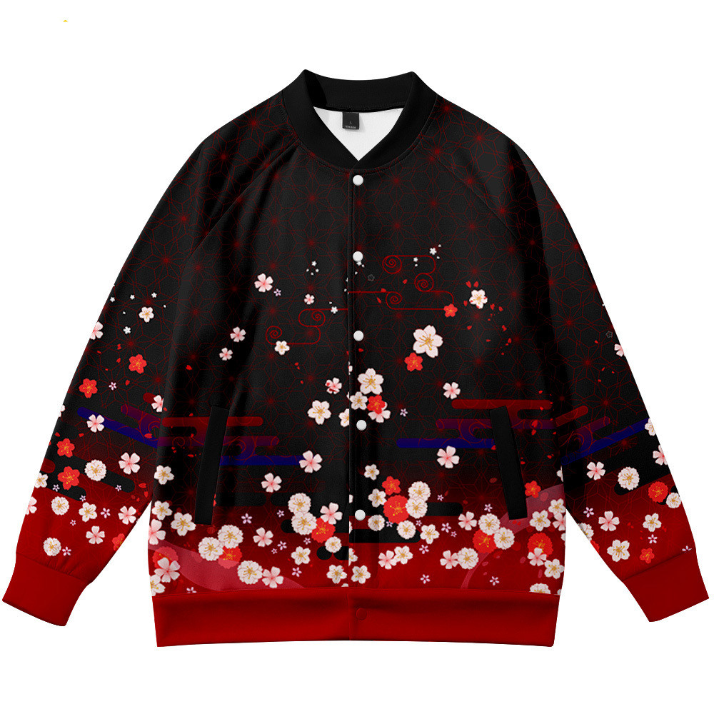 เสื้อโค้ทลายอนิเมะ ลายดอกไม้ ล - Streetwear Brand Flower บทวิจารณ์และราคา
